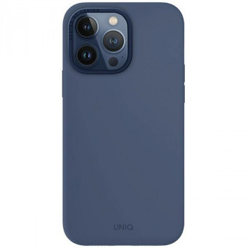 UNIQ Lino Hue vāciņš Apple iPhone 15 Pro Max, MagClick Charging, tumši zils