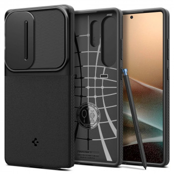 Spigen Optik Armor vāciņš Samsung Galaxy S25 Ultra, melns (ACS08969)