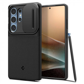 Spigen Optik Armor vāciņš Samsung Galaxy S25 Ultra, melns (ACS08969)