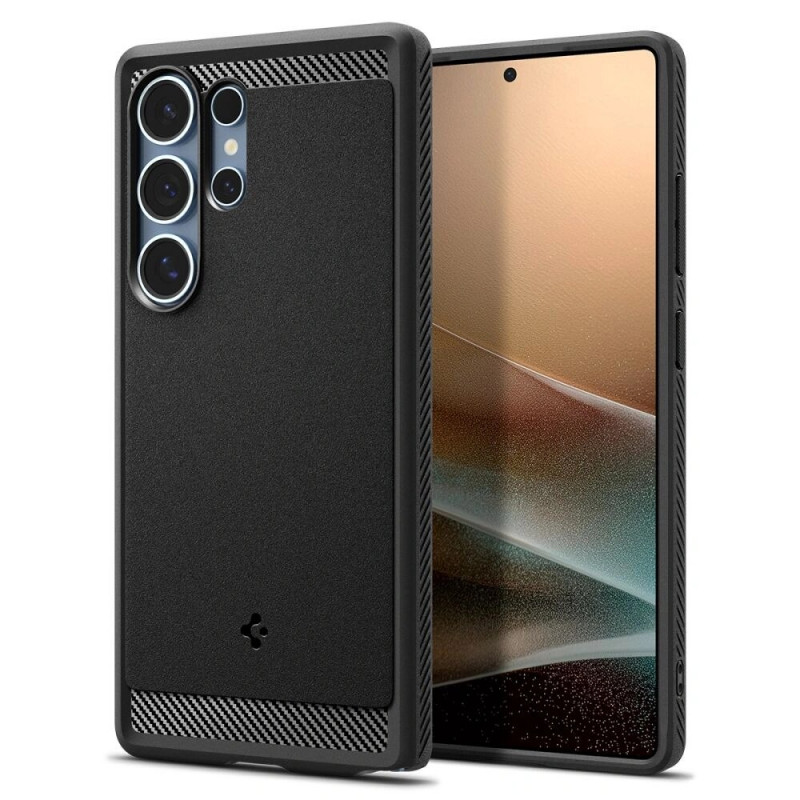 Spigen Rugged Armor Mag MagSafe vāciņš Samsung Galaxy S25 Ultra, matēti melns