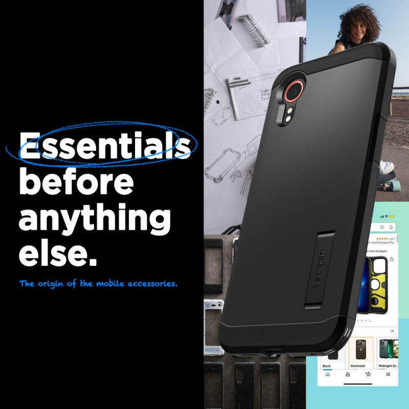 Spigen Tough Armor korpuss Samsung Galaxy XCover7, melns