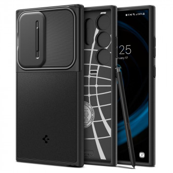 Spigen Optik Armor vāciņš Samsung Galaxy S24 Ultra, melns
