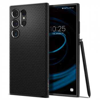 Spigen Liquid Air vāciņš Samsung Galaxy S24 Ultra, matēti melns