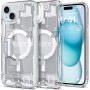 Spigen Ultra Hybrid Mag apvalks ar MagSafe Apple iPhone 15 Plus / 14 Plus, Zero One, balts