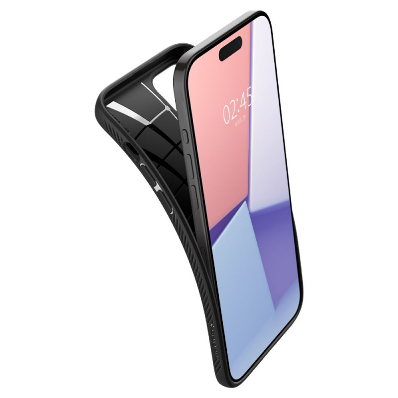 Spigen Liquid Air (ACS06704) vāciņš Apple iPhone 15 Pro, matēti melns