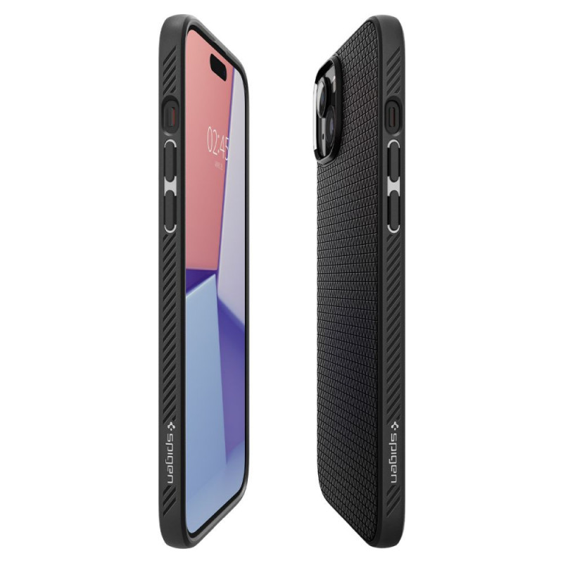 Spigen Liquid Air vāciņš Apple iPhone 15 Plus / 14 Plus, matēti melns