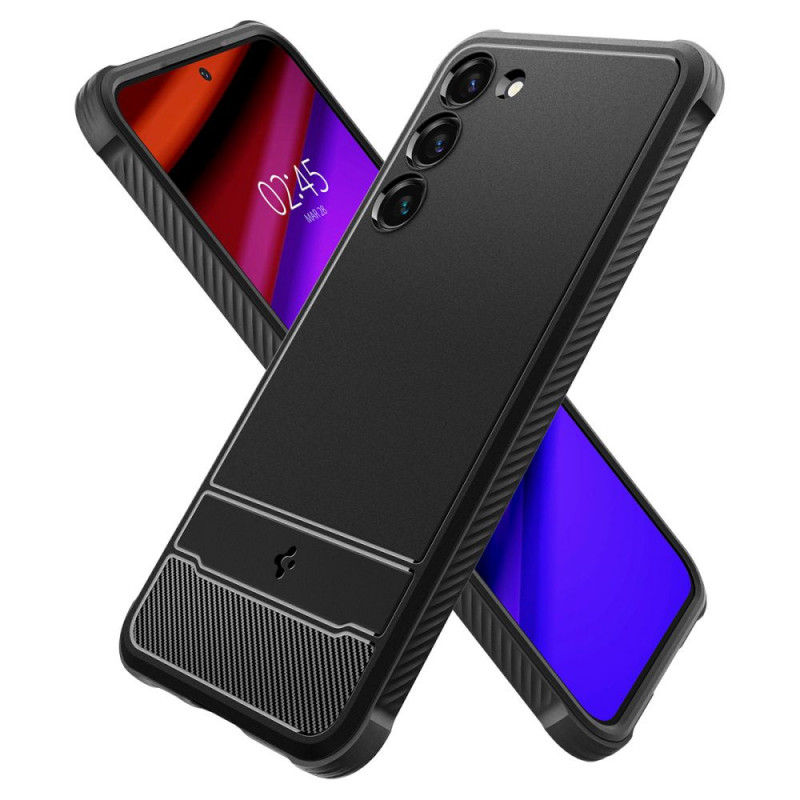 Spigen Rugged Armor korpuss Samsung Galaxy S23, matēti melns