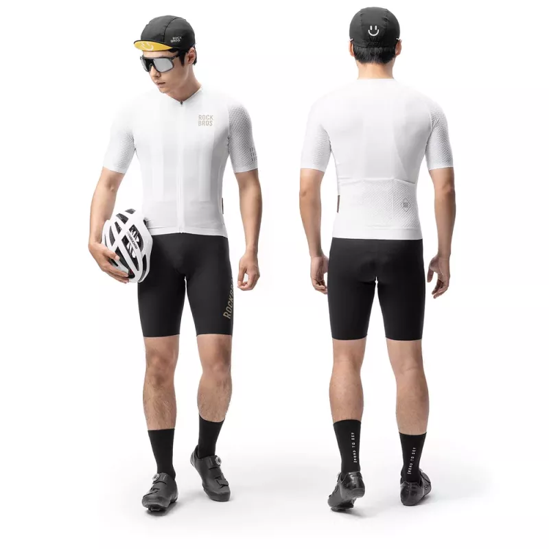 Rockbros YDDX011 Diamond īsroku velosipēda krekls, izmērs M, balts