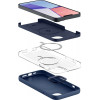 Spigen Silicone Fit Mag (ACS04921) MagSafe vāciņš Apple iPhone 14 Plus / 15 Plus, Navy Blue