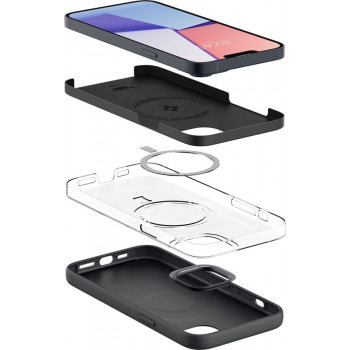 Spigen Silicone Fit Mag (ACS04920) MagSafe vāciņš Apple iPhone 14 Plus / 15 Plus, melns