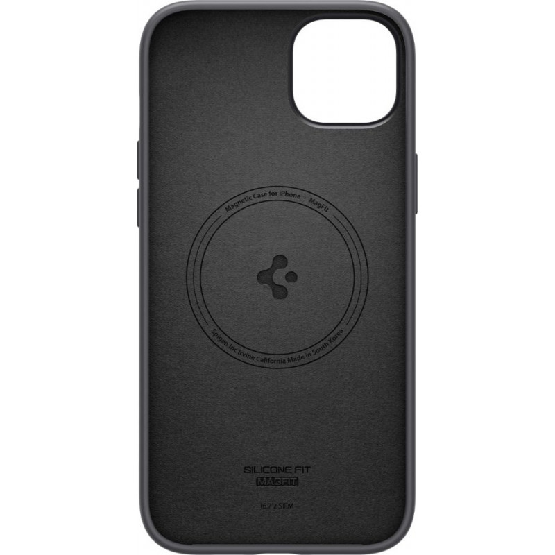 Spigen Silicone Fit Mag (ACS04920) MagSafe vāciņš Apple iPhone 14 Plus / 15 Plus, melns