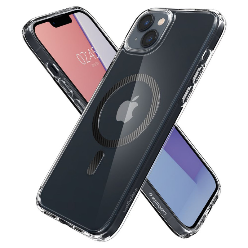 Spigen Ultra Hybrid Mag (ACS04904) MagSafe vāciņš Apple iPhone 14 Plus / 15 Plus, Carbon Fiber