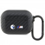 BMW BMAPWMPUCA2 Carbon Double Metal Logo vāciņš Apple AirPods Pro, melns