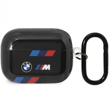 BMW BMAP222SOTK Tricolor Stripes vāciņš Apple AirPods Pro 2nd gen, melns