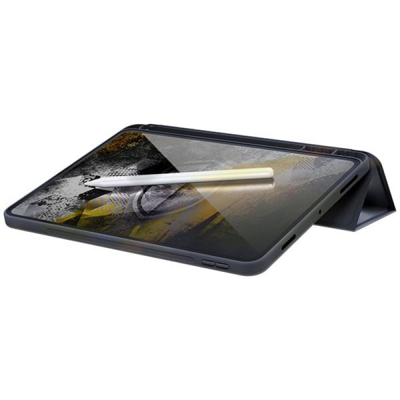 3MK Soft Tablet Case vāks Samsung Galaxy Tab S9 planšetdatoram, melns