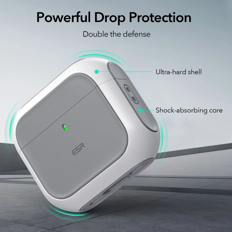 ESR Orbit HaloLock MagSafe apvalks Apple AirPods 4, balts