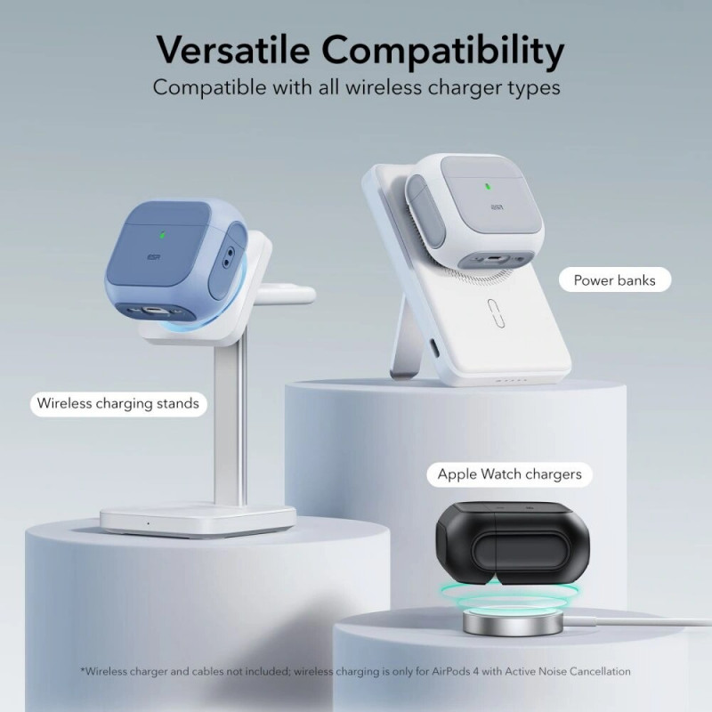 ESR Orbit HaloLock MagSafe apvalks Apple AirPods 4, balts