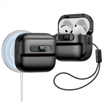 ESR Pulse HaloLock MagSafe futrālis Apple AirPods 4, melns