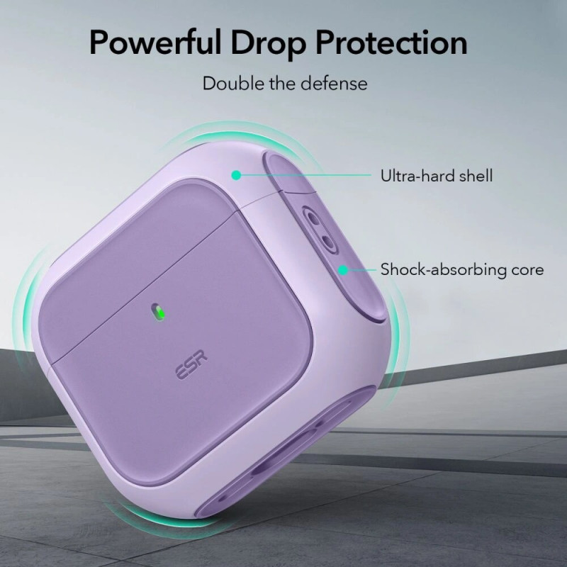 ESR Orbit HaloLock MagSafe apvalks Apple AirPods 4, purpura
