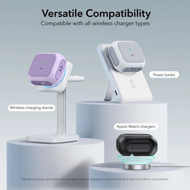 ESR Orbit HaloLock MagSafe apvalks Apple AirPods 4, purpura