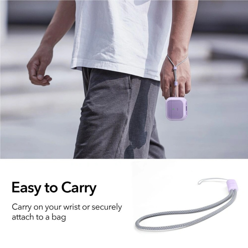 ESR Orbit HaloLock MagSafe apvalks Apple AirPods 4, purpura