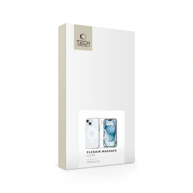 Tech-Protect FlexAir MagSafe THP3578 vāciņš Apple iPhone 15, Clear