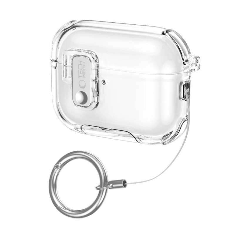 Tech-Protect Bounce Pro Apple AirPods Pro 3 uzlādes futrāļa pārvalks, Clear