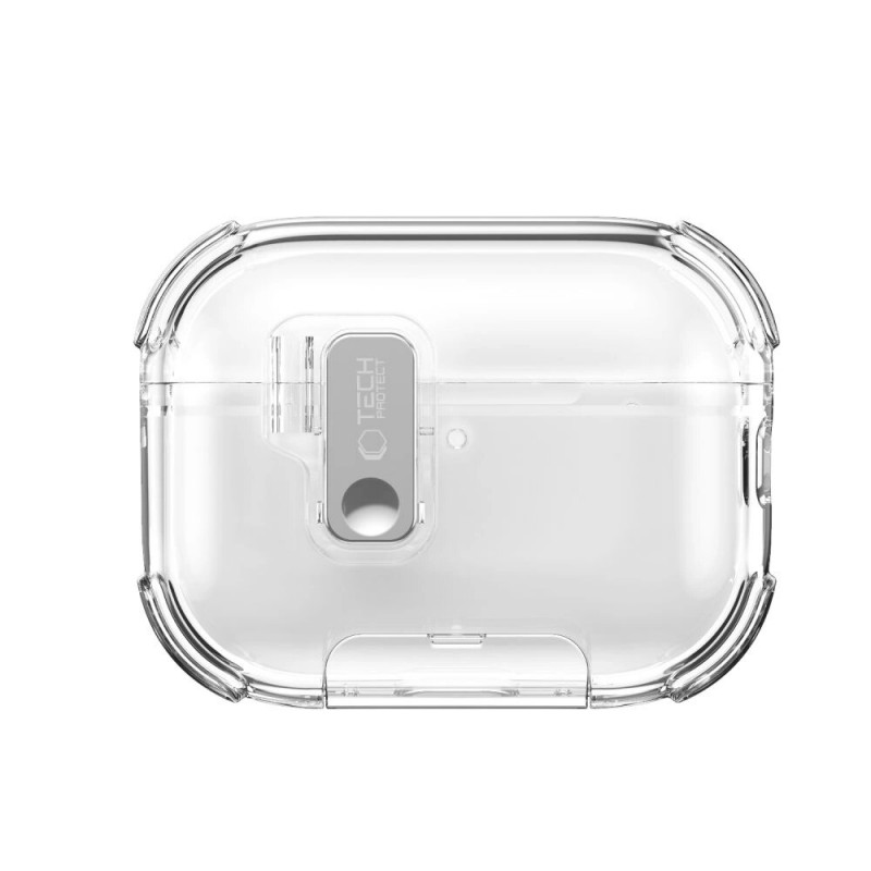 Tech-Protect Bounce Pro Apple AirPods Pro 3 uzlādes futrāļa pārvalks, Clear