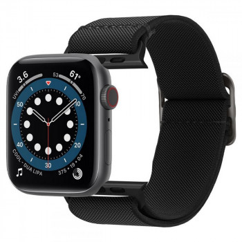 Spigen Fit Lite aproce Apple Watch 4/5/6/7/SE/8/9/Ultra 44/45/49 mm, melna