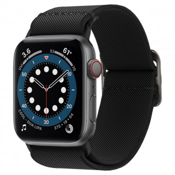 Spigen Fit Lite aproce Apple Watch 4/5/6/7/SE/8/9/Ultra 44/45/49 mm, melna