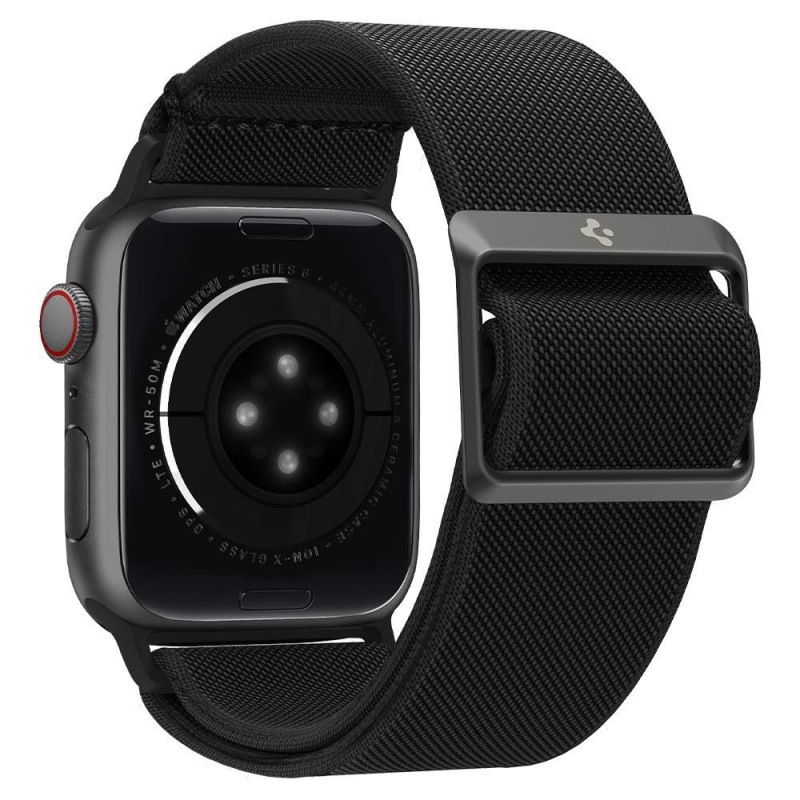 Spigen Fit Lite aproce Apple Watch 4/5/6/7/SE/8/9/Ultra 44/45/49 mm, melna