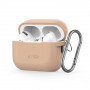 Tech-Protect Silicone Hook maciņš Apple AirPods Pro 1 / 2, Cafe Latte
