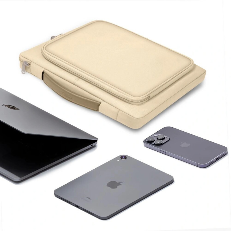 Tech-Protect Basic Bag portatīvā datora soma 15-16", Desert Beige