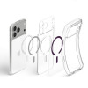 Spigen Ultra Hybrid MagSafe apvalks Apple iPhone 17 Pro / 18 Pro, Clear/burgundy