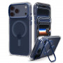 Spigen Ultra Hybrid Optik S MagSafe vāciņš Apple iPhone 17 Pro / 18 Pro, Clear/Deep Blue