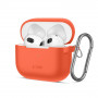 Tech-Protect Silicone Hook silikona maciņš Apple AirPods 3 ar karabīni, Neon Orange