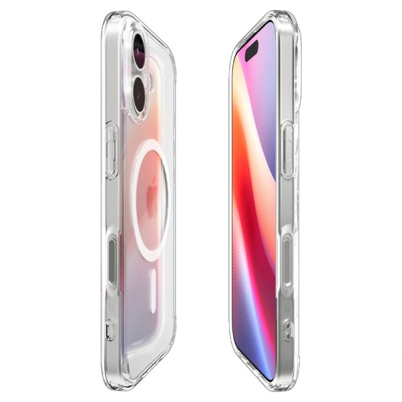 Spigen Ultra Hybrid Mag MagSafe ACS10380 vāciņš Apple iPhone 17, Clear/White