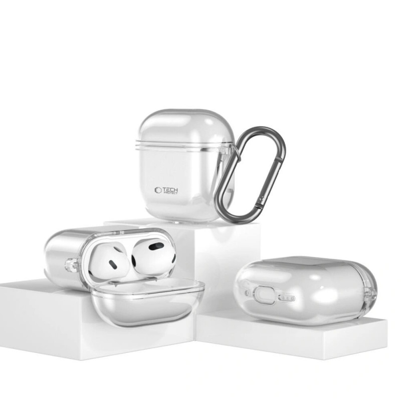 Tech-Protect Flexair futrālis Apple AirPods 4, caurspīdīgs