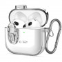 Tech-Protect Slim Hook vāciņš Apple AirPods 4, caurspīdīgs