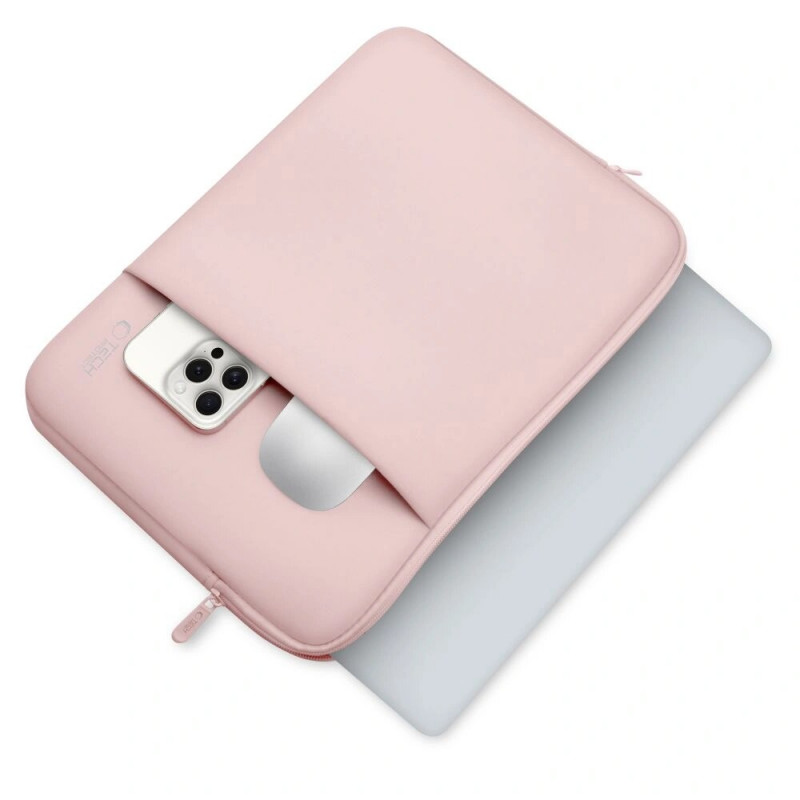 Tech-Protect Neoprene portatīvā datora maciņš 13", Dusty Rose (rozā)