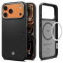 Spigen Enzo Aramid T Mag MagSafe vāciņš Apple iPhone 17 Pro / 18 Pro, melns/sudrabs