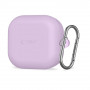 Tech-Protect Silicone Hook silikona futrālis Samsung Galaxy Buds 4 / 4 Pro austiņām, lavandas krāsā