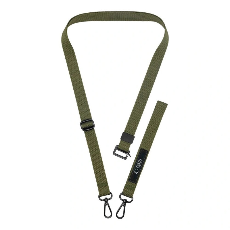Tech-Protect C6S Rope Crossbody telefona siksnīte 2-in-1, Cargo Khaki (olivkrāsa)