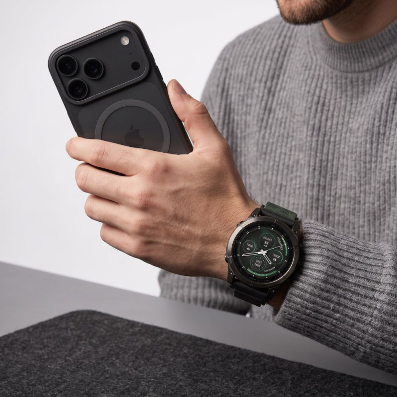 Tech-Protect Nylon Pro THP6034 pulksteņa siksniņa Garmin Fenix 5X / 5X Plus / 6X / 6X Pro / 7X / 8 / 8 Pro / 9 / 9 Pro (51 mm), zaļa / melna
