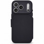 Decoded Textured Silicone Detachable Wallet futrālis ar maciņu Apple iPhone 18 Pro / iPhone 17 Pro, phantom black