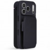 Decoded Textured Silicone Detachable Wallet futrālis ar maciņu Apple iPhone 18 Pro / iPhone 17 Pro, phantom black