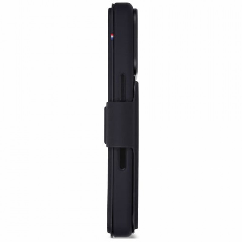 Decoded Textured Silicone Detachable Wallet futrālis ar maciņu Apple iPhone 18 Pro / iPhone 17 Pro, phantom black