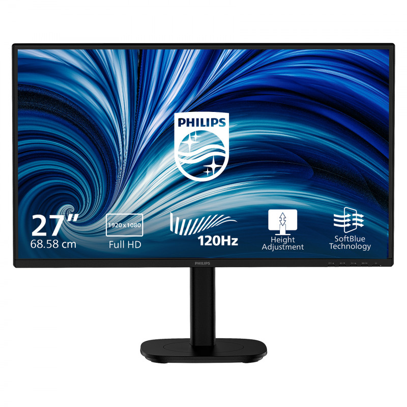 Philips 3000 Series 27B2N3200A/00 27 collu LED monitors, IPS, Full HD, melns