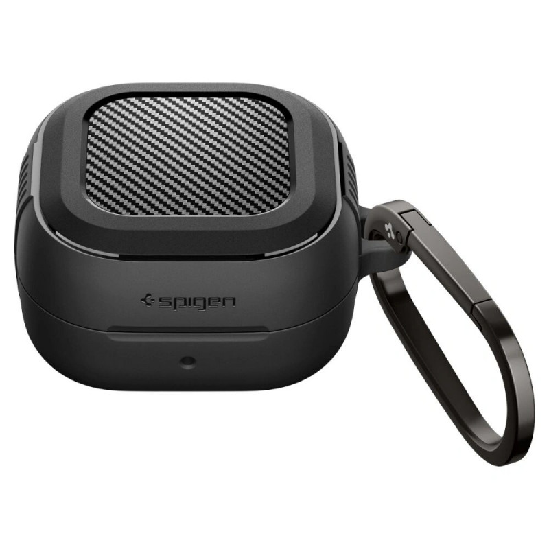Spigen Rugged Armor korpuss Samsung Galaxy Buds 4 / 4 Pro austiņām, Matte Black