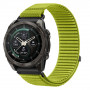 Tech-Protect NylonLoop THP6106 pulksteņa siksniņa Garmin Fenix 5X / 5X Plus / 6X / 6X Pro / 7X / 8 / 8 Pro / 9 / 9 Pro (51 mm), electric lime